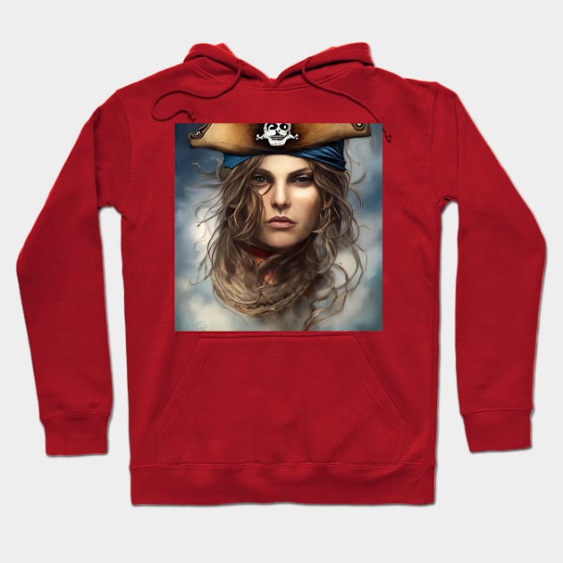 Female Pirate Hoodie by Tuff Tees